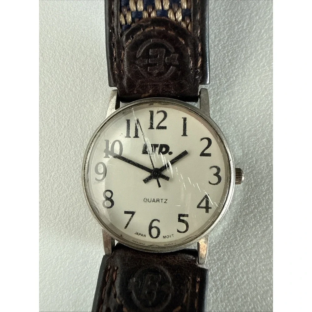 Watch ADVANCE LTD Quartz 22-23303BWX Japan Movt As Is Leather Band‎